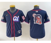 Women's American League Detroit Tigers Team Big Logo Navy 2025 All-Star Edition Limited Stitched Baseball Jersey