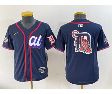 Women's American League Detroit Tigers Team Big Logo Navy 2025 All-Star Edition Limited Stitched Baseball Jersey