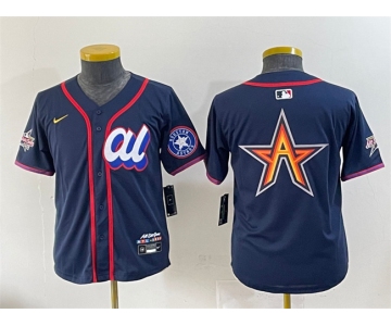 Women's American League Houston Astros Team Big Logo Navy 2025 All-Star Edition Limited Stitched Baseball Jersey