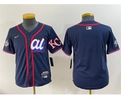 Women's American League Kansas City Royals Blank Navy 2025 All-Star Edition Limited Stitched Baseball Jersey