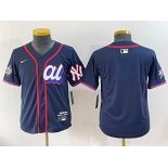 Women's American League New York Yankees Blank Navy 2025 All-Star Edition Limited Stitched Baseball Jersey