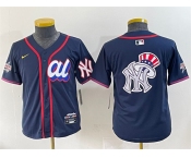 Women's American League New York Yankees Team Big Logo Navy 2025 All-Star Edition Limited Stitched Baseball Jersey