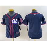 Women's American League Seattle Mariners Blank Navy 2025 All-Star Edition Limited Stitched Baseball Jersey