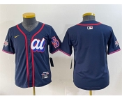 Women's American League Seattle Mariners Blank Navy 2025 All-Star Edition Limited Stitched Baseball Jersey