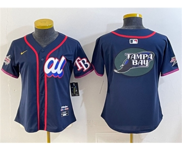 Women's American League Tampa Bay Rays Team Big Logo Navy 2025 All-Star Edition Limited Stitched Baseball Jersey