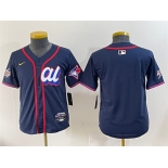 Women's American League Toronto Blue Jays Blank Navy 2025 All-Star Edition Limited Stitched Baseball Jersey
