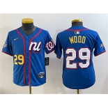 Women's National League #29 James Wood Blue 2025 All-Star Edition Limited Stitched Baseball Jersey Women's National League #29 James Wood Blue 2025 All-Star Edition Limited Stitched Baseball Jersey