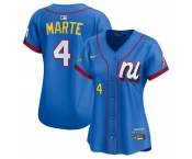 Women's National League #4 Ketel Marte Blue 2025 All-Star Edition Limited Stitched Baseball Jersey
