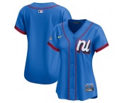 Women's National League Blank Blue 2025 All-Star Edition Limited Stitched Baseball Jersey