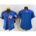 Women's National League St. Louis Cardinals Blank Blue 2025 All-Star Edition Limited Stitched Baseball Jersey