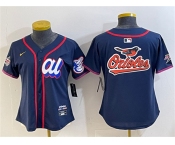 Youth American League Baltimore Orioles Team Big Logo Navy 2025 All-Star Edition Limited Stitched Baseball Jersey
