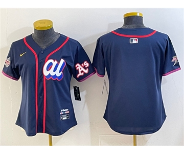 Youth American League Oakland Athletics Blank Navy 2025 All-Star Edition Limited Stitched Baseball Jersey