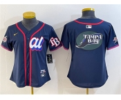 Youth American League Tampa Bay Rays Team Big Logo Navy 2025 All-Star Edition Limited Stitched Baseball Jersey