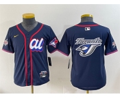 Youth American League Toronto Blue Jays Team Big Logo Navy 2025 All-Star Edition Limited Stitched Baseball Jersey