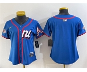 Youth National League Atlanta Braves Blank Blue 2025 All-Star Edition Limited Stitched Baseball Jersey