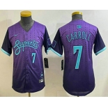 Youth Arizona Diamondbacks #7 Corbin Carroll Purple 2025 City Connect Limited Jersey