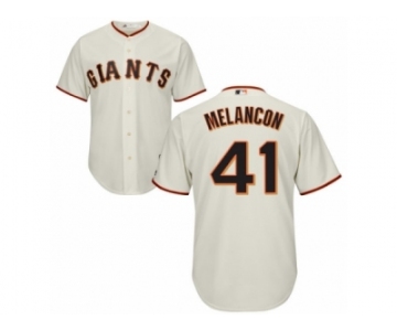 Youth Majestic San Francisco Giants #41 Mark Melancon Replica Cream Home Cool Base MLB Jersey