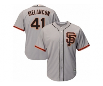 Youth Majestic San Francisco Giants #41 Mark Melancon Replica Grey Road 2 Cool Base MLB Jersey