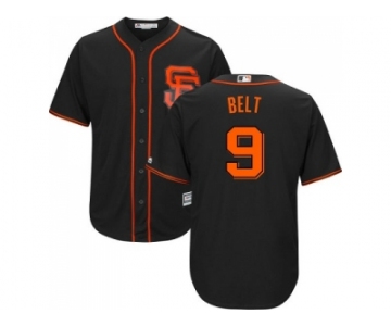 Youth San Francisco Giants #9 Brandon Belt Black Alternate Cool Base Stitched MLB Jersey
