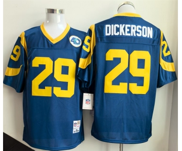 Men's Los Angeles Rams #29 Eric Dickerson Royal Throwback Football Stitched Jersey