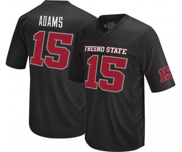 Men's Fresno State Bulldogs #15 Davante Adams Black Stitched Game Jersey