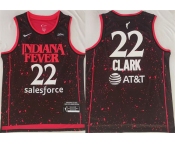 Men's Indiana Fever #22 Caitlin Clark Black Red Stitched Jersey Men's Indiana Fever #22 Caitlin Clark Black Red Stitched Jersey