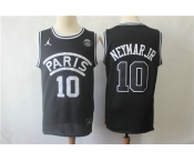 Paris Saint-Germain #10 Neymar Jr Black Jordan Fashion Jersey Paris Saint-Germain #10 Neymar Jr Black Jordan Fashion Jersey