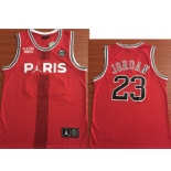 Paris Saint-Germain #23 Michael Jordan Red Jordan Fashion Jersey Paris Saint-Germain #23 Michael Jordan Red Jordan Fashion Jersey