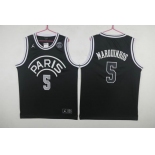 Paris Saint-Germain #5 Marquinhos Black Jordan Fashion Jersey Paris Saint-Germain #5 Marquinhos Black Jordan Fashion Jersey