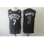 Paris Saint-Germain #7 Mbappe Black Jordan Fashion Jersey Paris Saint-Germain #7 Mbappe Black Jordan Fashion Jersey