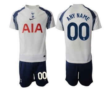 Men's Tottenham Hotspur Custom 2025-26 White Home Soccer Jersey Suit