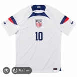 Men USA #10 White Soccer Jersey Christian Pulisic