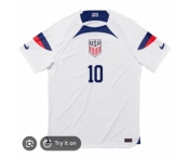 Men USA #10 White Soccer Jersey Christian Pulisic