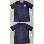 Men's United States Blank Navy Away Jersey