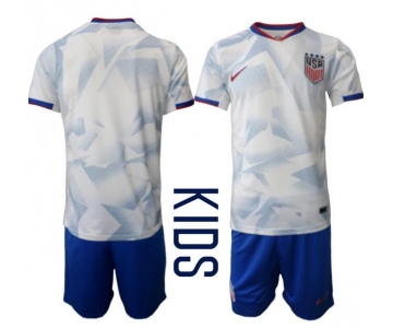 Youth United States USA Blank or Custom Team FIFA x World Cup 2026 Home White On Field Suit Jersey