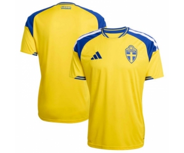 Men adidas Yellow Sweden National Team FIFA x World Cup 2026 Home Replica Jersey
