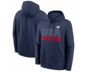 Men USA Baseball Navy 2026 World Baseball Classic Club Hoodie Men USA Baseball Navy 2026 World Baseball Classic Club Hoodie