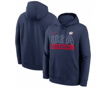 Men USA Baseball Navy 2026 World Baseball Classic Club Hoodie
