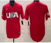 Men's USA Blank Red 2026 World Baseball Classic Cool Base Jersey