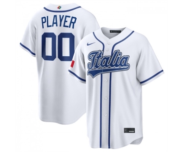 Men's Italy Baseball Active Player Custom 2026 World Baseball Classic Home Stadium Stitched Jersey