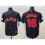Men's Japan Baseball #16 Shohei Ohtani Black 2026 World Baseball Classic Road Stadium Stitched Jersey