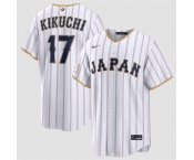 Men's Japan Baseball #17 Yusei Kikuchi White 2026 World Baseball Classic Home Stadium Stitched Jersey Men's Japan Baseball #17 Yusei Kikuchi White 2026 World Baseball Classic Home Stadium Stitched Jersey