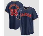 Men's Japan Baseball #55 Munetaka Murakami Navy 2026 World Baseball Classic Road Stadium Stitched Jersey Men's Japan Baseball #55 Munetaka Murakami Navy 2026 World Baseball Classic Road Stadium Stitched Jersey
