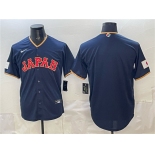 Men's Japan Baseball Blank Navy 2026 World Baseball Classic Road Stadium Stitched Jersey Men's Japan Baseball Blank Navy 2026 World Baseball Classic Road Stadium Stitched Jersey
