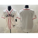 Men's Japan Baseball Blank White 2026 World Baseball Classic Home Stadium Stitched Jersey Men's Japan Baseball Blank White 2026 World Baseball Classic Home Stadium Stitched Jersey