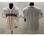 Men's Dominican Republic Baseball Blank White 2026 World Baseball Classic Home Stadium Stitched Jersey