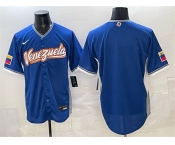 Men's Venezuela Baseball Blank Blue 2026 World Baseball Classic Road Stadium Stitched Jersey Men's Venezuela Baseball Blank Blue 2026 World Baseball Classic Road Stadium Stitched Jersey