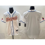 Men's Venezuela Baseball Blank White 2026 World Baseball Classic Home Stadium Stitched Jersey