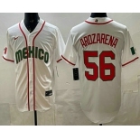Men's Mexico #56 Randy Arozarena White 2026 World Baseball Classic Cool Base Jersey Men's Mexico #56 Randy Arozarena White 2026 World Baseball Classic Cool Base Jersey