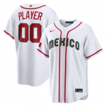 Men's Mexico Baseball ACTIVE PLAYER Custom White 2026 World Baseball Classic Home Stadium Stitched Jersey